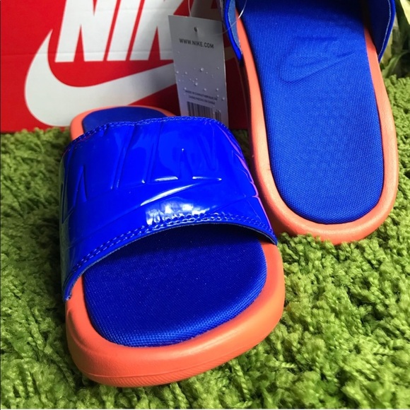 NWT Nike Benassi JDI Ultra SE Vintage Coral WMNS - Picture 4 of 7